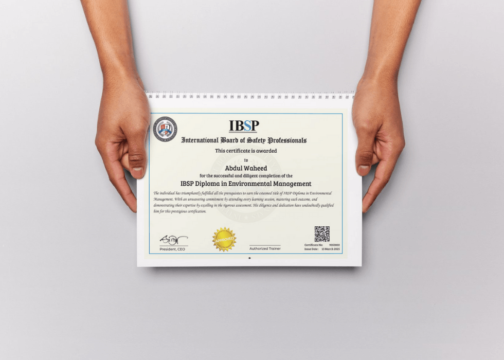 IBSP Diploma in Environmental Management | ISO 14001 – PESS Pakistan