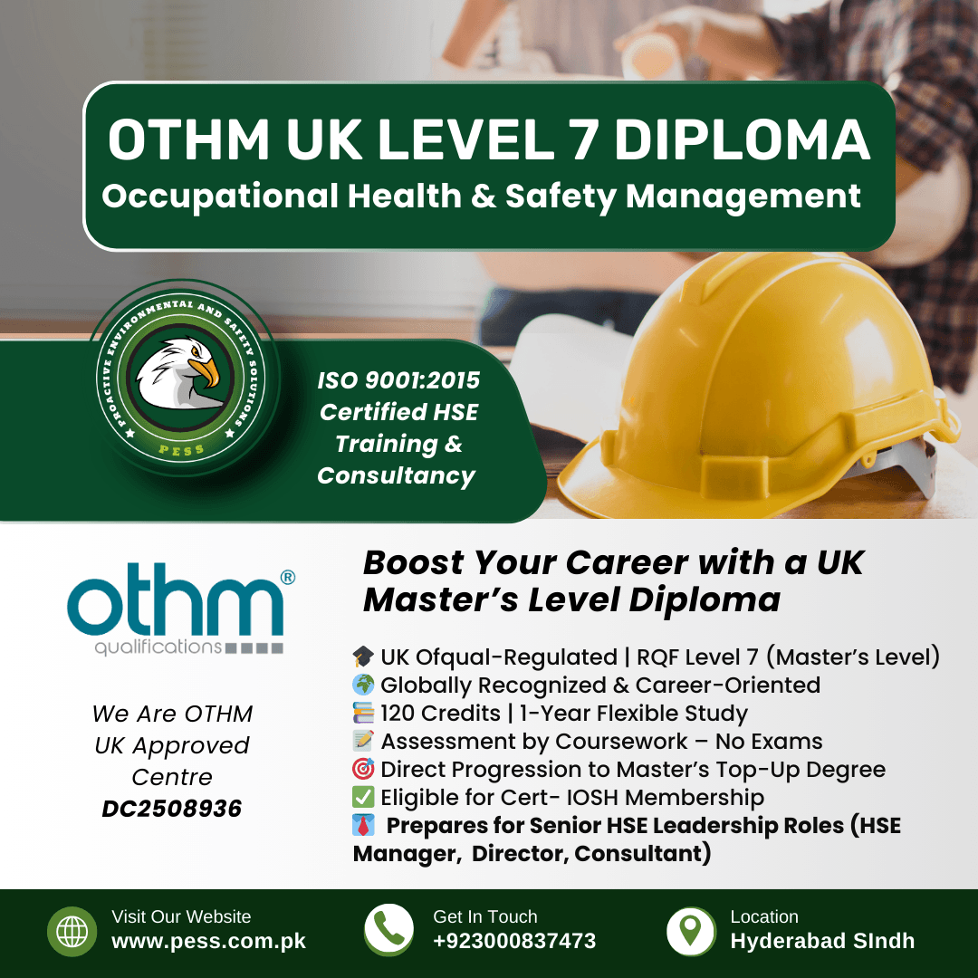 OTHM Level 7 Diploma in Occupational Health and Safety Management