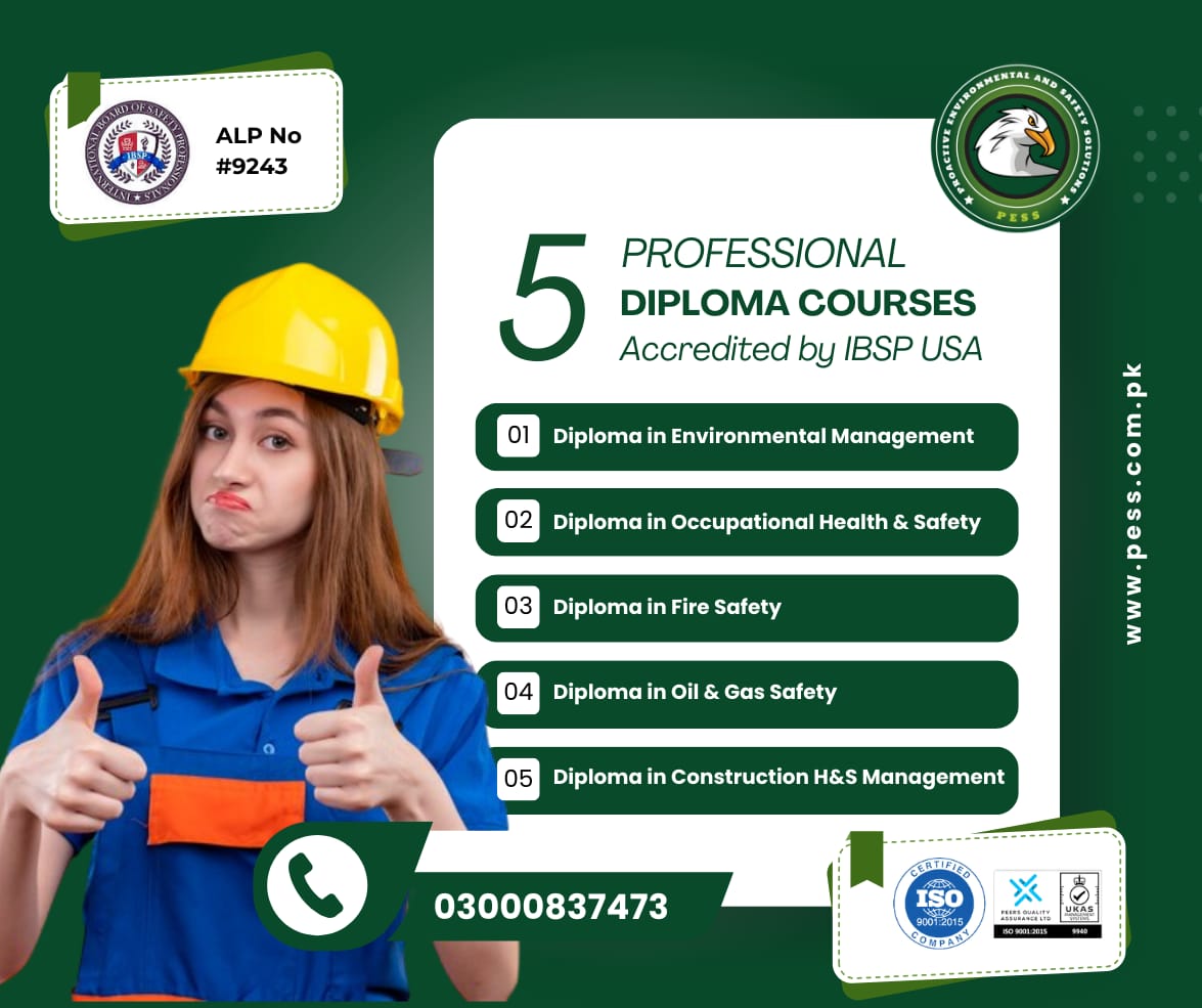 IBSP USA HSE Courses in Pakistan | ISO 9001 Certified Training – PESS
