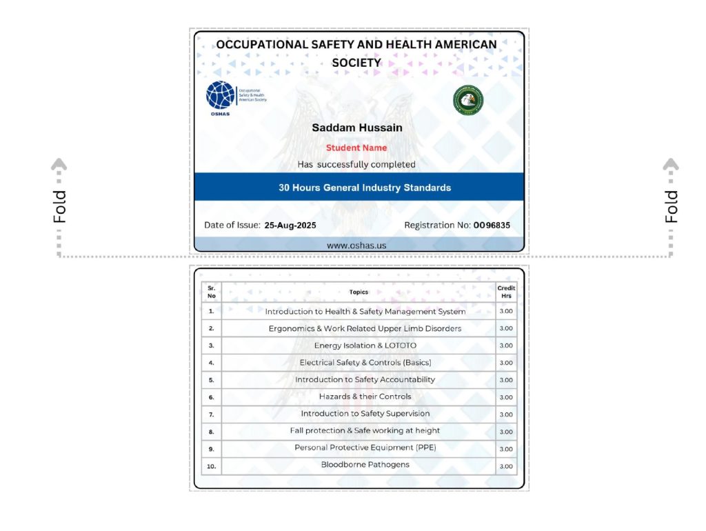 IOSH In Hyderabad OSHAS