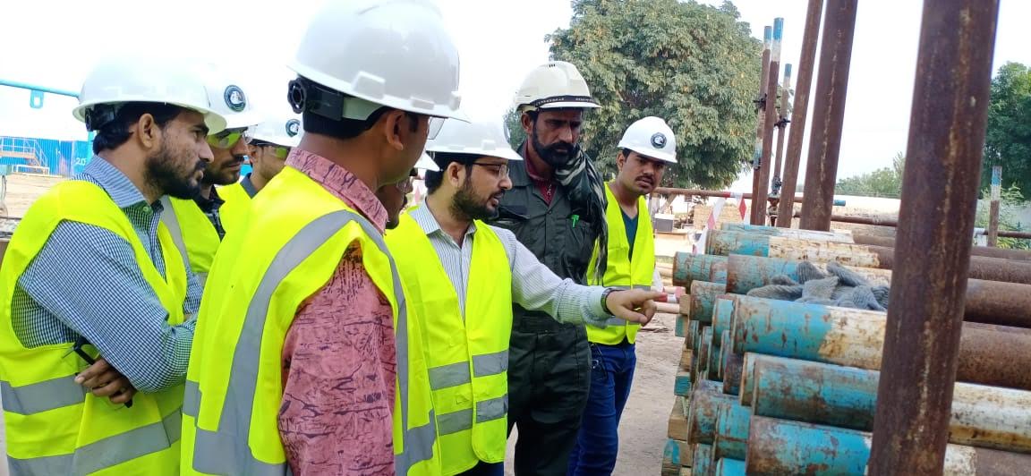 Industrial safety professionals participating in workplace HSE training