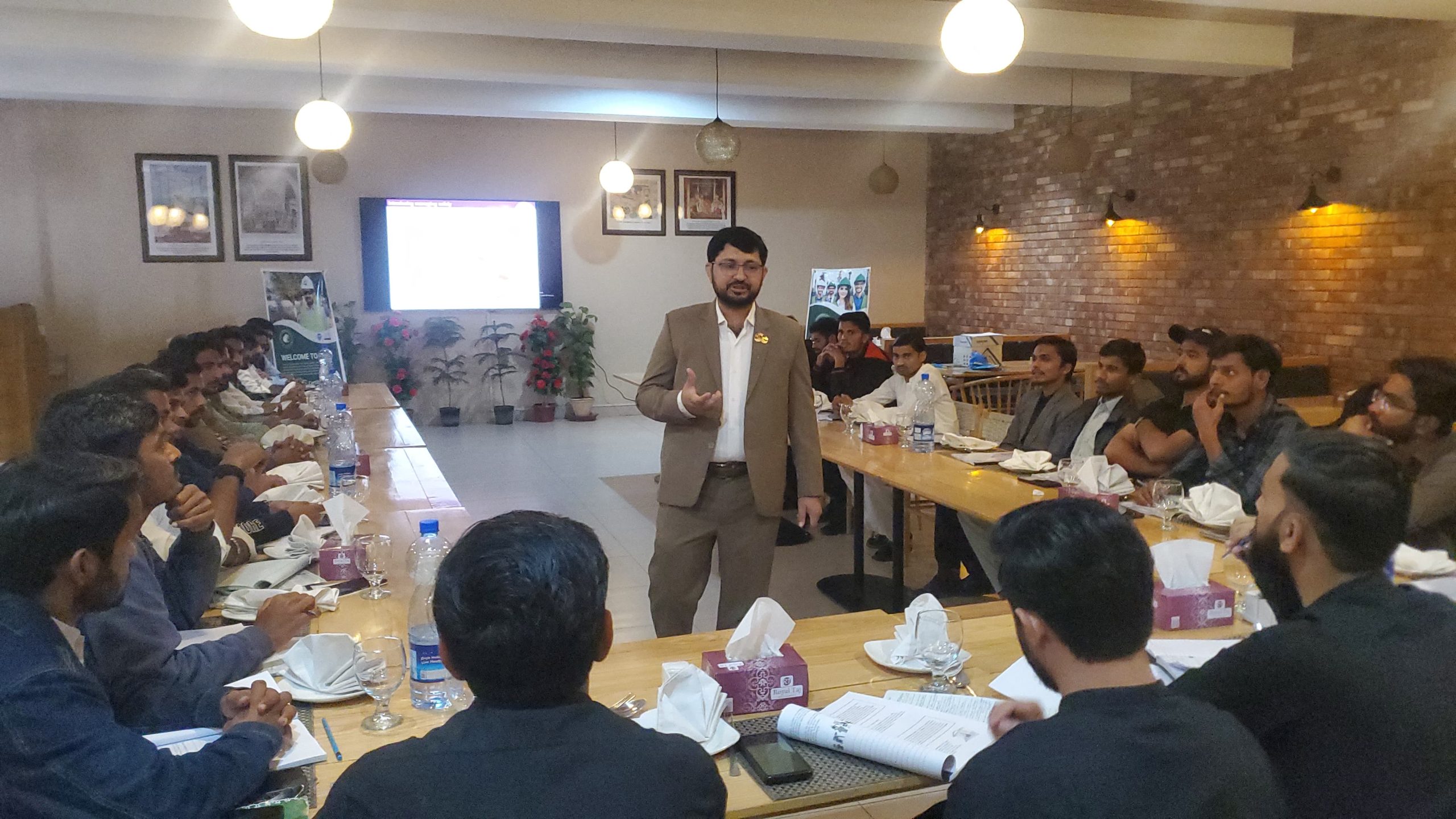 Occupational health and safety professionals participating in professional HSE training